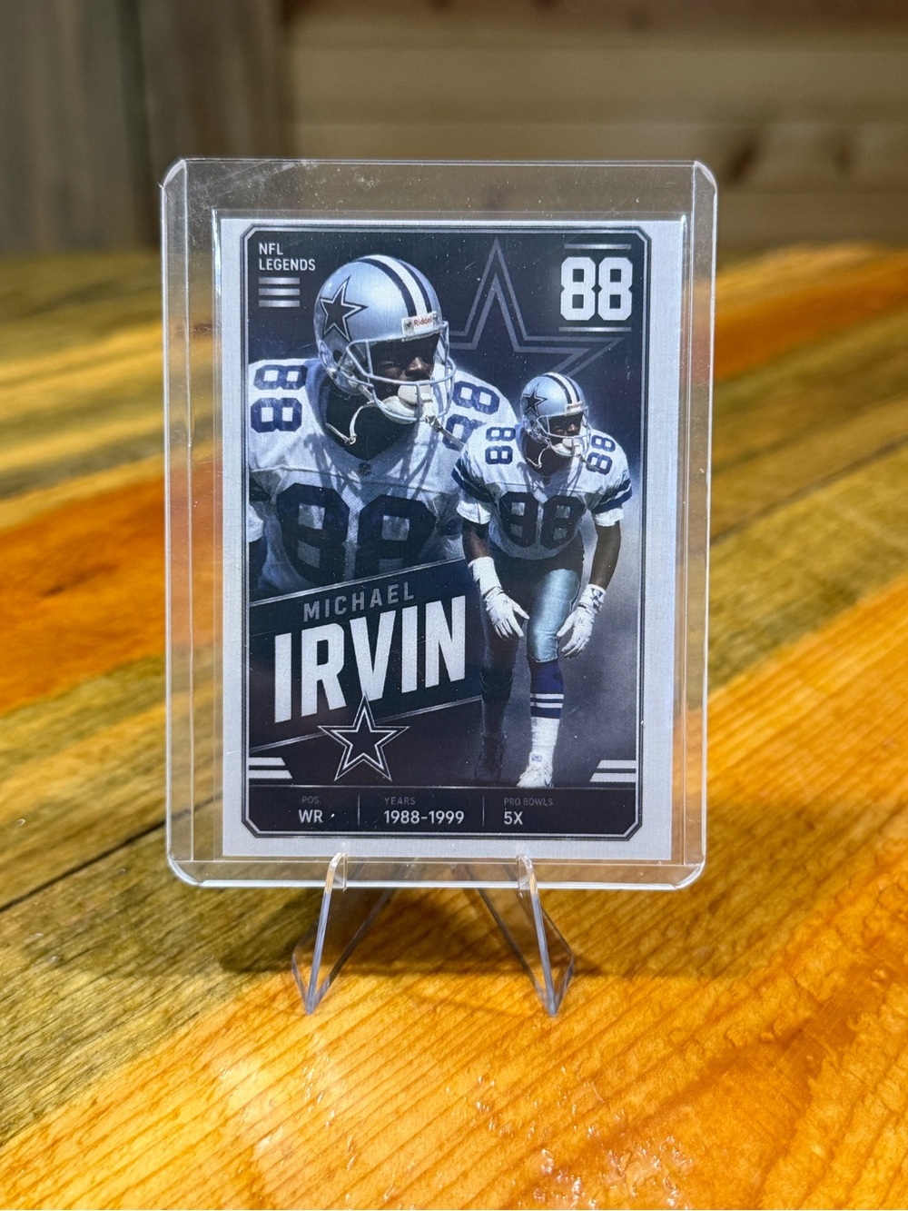 Michael Irvin Dallas Cowboys Custom Football Card